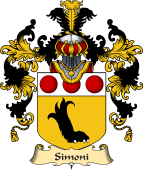 Italian Family Coat of Arms (v.25a) Simoni