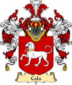 Italian Family Coat of Arms (v.25a) Cala