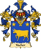 French Family Coat of Arms (v.25) Vacher