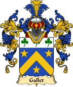 French Family Coat of Arms (v.25) Gallet