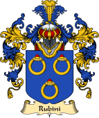 Italian Family Coat of Arms (v.25a) Rubini