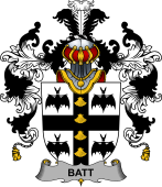 Irish Family Coat of Arms (v.25b) Batt