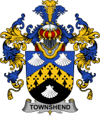 Irish Family Coat of Arms (v.25b) Townshend or Townsend