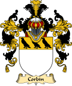 English Family Coat of Arms (v.25) Corbin or Corben