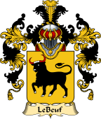 French Family Coat of Arms (v.25) Beuf (le)