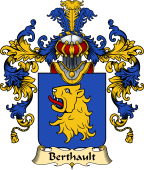 French Family Coat of Arms (v.25) Berthault