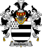 Irish Family Coat of Arms (v.25b) Marshall