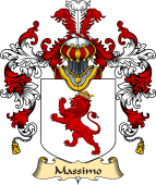 Italian Family Coat of Arms (v.25a) Massimo