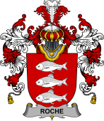Irish Family Coat of Arms (v.25b) Roche