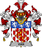 Irish Family Coat of Arms (v.25b) Vian
