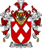 Irish Family Coat of Arms (v.25b) Freeman