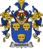 Irish Family Coat of Arms (v.25b) Hendrick or O