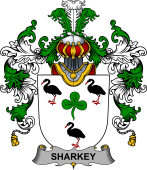 Irish Family Coat of Arms (v.25b) Sharkey or O