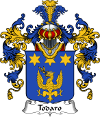 Italian Family Coat of Arms (v.25b) Todaro