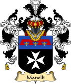 Italian Family Coat of Arms (v.25a) Manelli