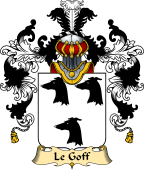 French Family Coat of Arms (v.25) Le Goff (or Goff)