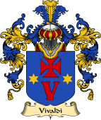 Italian Family Coat of Arms (v.25a) Vivaldi