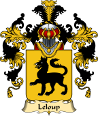 French Family Coat of Arms (v.25) Leloup (Loup le)
