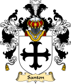 English Family Coat of Arms (v.25) Santon