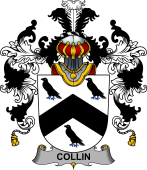 Irish Family Coat of Arms (v.25b) Collin