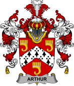 Irish Family Coat of Arms (v.25b) Arthur