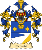 Italian Family Coat of Arms (v.25a) Piccardi
