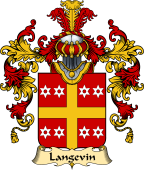 French Family Coat of Arms (v.25) Langevin