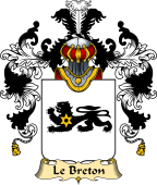 French Family Coat of Arms (v.25) Le Breton (Breton Le)