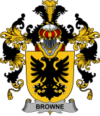Irish Family Coat of Arms (v.25b) Browne