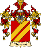 French Family Coat of Arms (v.25) Thevenot