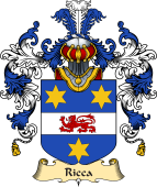 Italian Family Coat of Arms (v.25a) Ricca