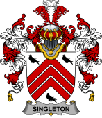 Irish Family Coat of Arms (v.25b) Singleton