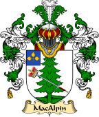 Irish Family Coat of Arms (v.25a) MacAlpin