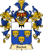 French Family Coat of Arms (v.25) Bardot