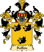 French Family Coat of Arms (v.25) Baillou