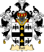 Irish Family Coat of Arms (v.25a) Batt