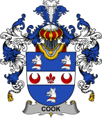 Irish Family Coat of Arms (v.25b) Cook