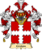 French Family Coat of Arms (v.25) Creton
