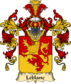 French Family Coat of Arms (v.25) Blanc (le)