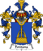 Italian Family Coat of Arms (v.25b) Fontana