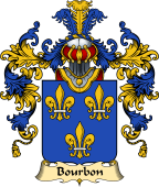 French Family Coat of Arms (v.25) Bourbon