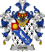 Irish Family Coat of Arms (v.25b) Coyne or O