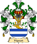 Italian Family Coat of Arms (v.25a) Vignati