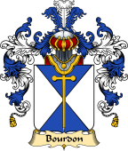French Family Coat of Arms (v.25) Bourdon