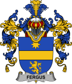 Irish Family Coat of Arms (v.25b) Fergus or O