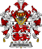 Irish Family Coat of Arms (v.25b) McTiernan or Kiernan