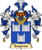 French Family Coat of Arms (v.25) Portes (des)