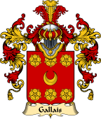 French Family Coat of Arms (v.25) Gallais