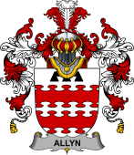 Irish Family Coat of Arms (v.25b) Allyn