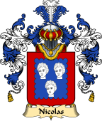 French Family Coat of Arms (v.25) Nicolas